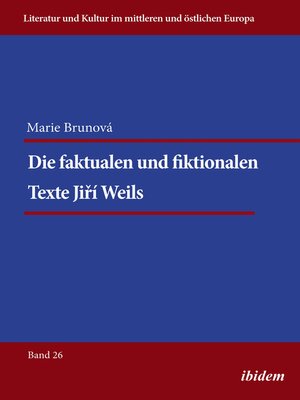 cover image of Die faktualen und fiktionalen Texte Jiri Weils